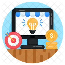 Online Financial Idea  Icon