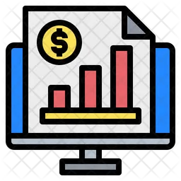 Online Financial Report  Icon