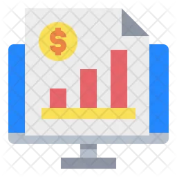 Online Financial Report  Icon