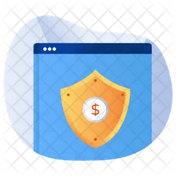 Online Financial Security  Icon
