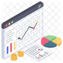 Buchhaltungsanalyse Finanzanalyse Finanzdaten Symbol