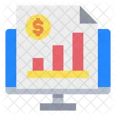 Grafik Geld Monitor Symbol