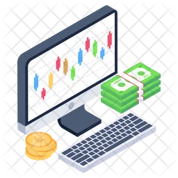 Online-Finanzdiagramm  Symbol