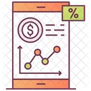 Online-Finanzdiagramm  Symbol