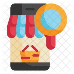 Online finden shop  Symbol