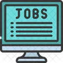 Online Finding Job Online Job Board Icon