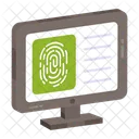 Online Fingerprint  Icon