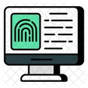 Online Fingerprint Online Thumbprint Online Biometric 아이콘