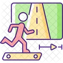 Online fitness jogging  Icon