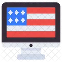 Online Independence Online Flag Online Flaglet Icône