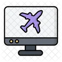 Online flight  Icon