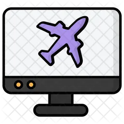 Online flight  Icon