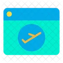 Airplane Browser Flight Icon