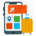 Online Flight Booking Online Booking Travel Icon