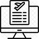 Online Flight Schedule  Symbol