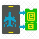 Online Flight Ticket  Icon