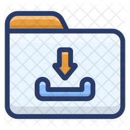 Online Folder Download Icon