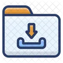 Online Folder Download Data Directory Data Storage Icon