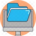 Online Folder Cloud Storage Digital Folder Icon