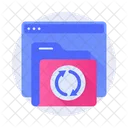 Online Folder Sync Icon