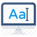 Online Font Font Tool Font Size Icon