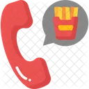 Online food Call  Icon
