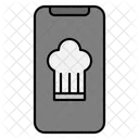 Online Food Delivery Mobile Phone Icon