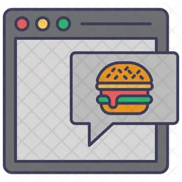 Online food delivery  Icon