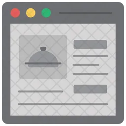 Online food delivery  Icon