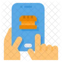 Food Order Mobile Payment Icon