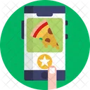 Food Delivery Phone Online Delivery Service Icon