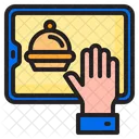Mobile Food Delivery Icon