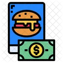 Mobile Hamburger Food Icon