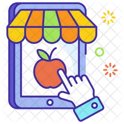 Online Food Shopping  Icon