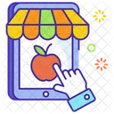E Commerce Online Shop Online Food Shopping Icon