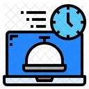Computer Food Delivery Icon