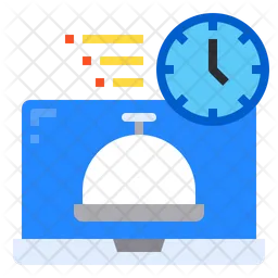 Online Food Timing  Icon