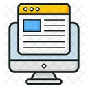 Online Form Online Registration Online Data Icon