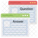 Online-Fragen und Antworten  Symbol
