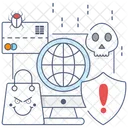 Hacking Darknet Ransomware Icon
