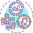 Online fundraising market  Icon