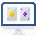 Online Gambling Online Cards Poker Cards Icon
