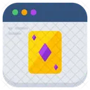 Online Gambling Online Card Poker Card アイコン
