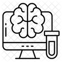 Online Gehirn Grosshirn Menschliches Organ Symbol