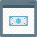 Online Geld Papiergeld Dollar Icon