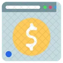 Online Geld Geld Website Symbol