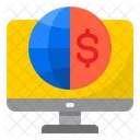 Online Geld Geld Welt Symbol