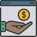 Online geld bezahlen  Symbol