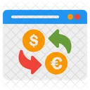 Online Geldtransfer Geldtransfer Geld Symbol