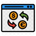 Online Geldtransfer Geldtransfer Geld Symbol